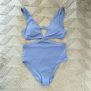 Aerie Light Blue Women Swim One Piece